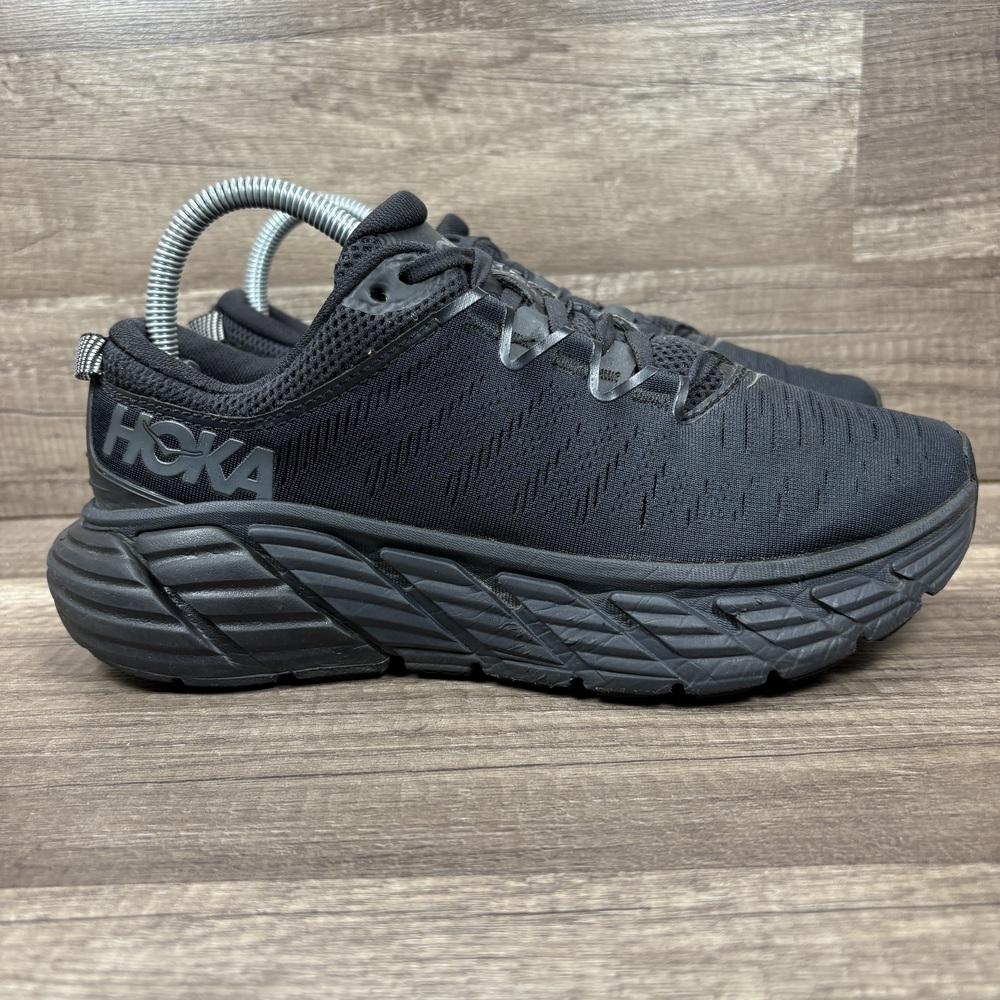 Hoka Gaviota 3 Black Womens US Size 8 Wide EUR 40 1113523 BBLC Running Shoes